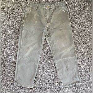 Vintage Thrashed Carhartt Pants Carpenter Workwear Skater Grunge 38x32 (36x30)
